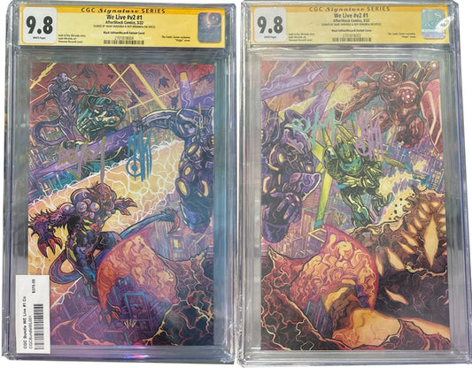 We Live #1 (TWO Cover Set)  Connect Covers CGC 9.8 Signed Miranda Bros