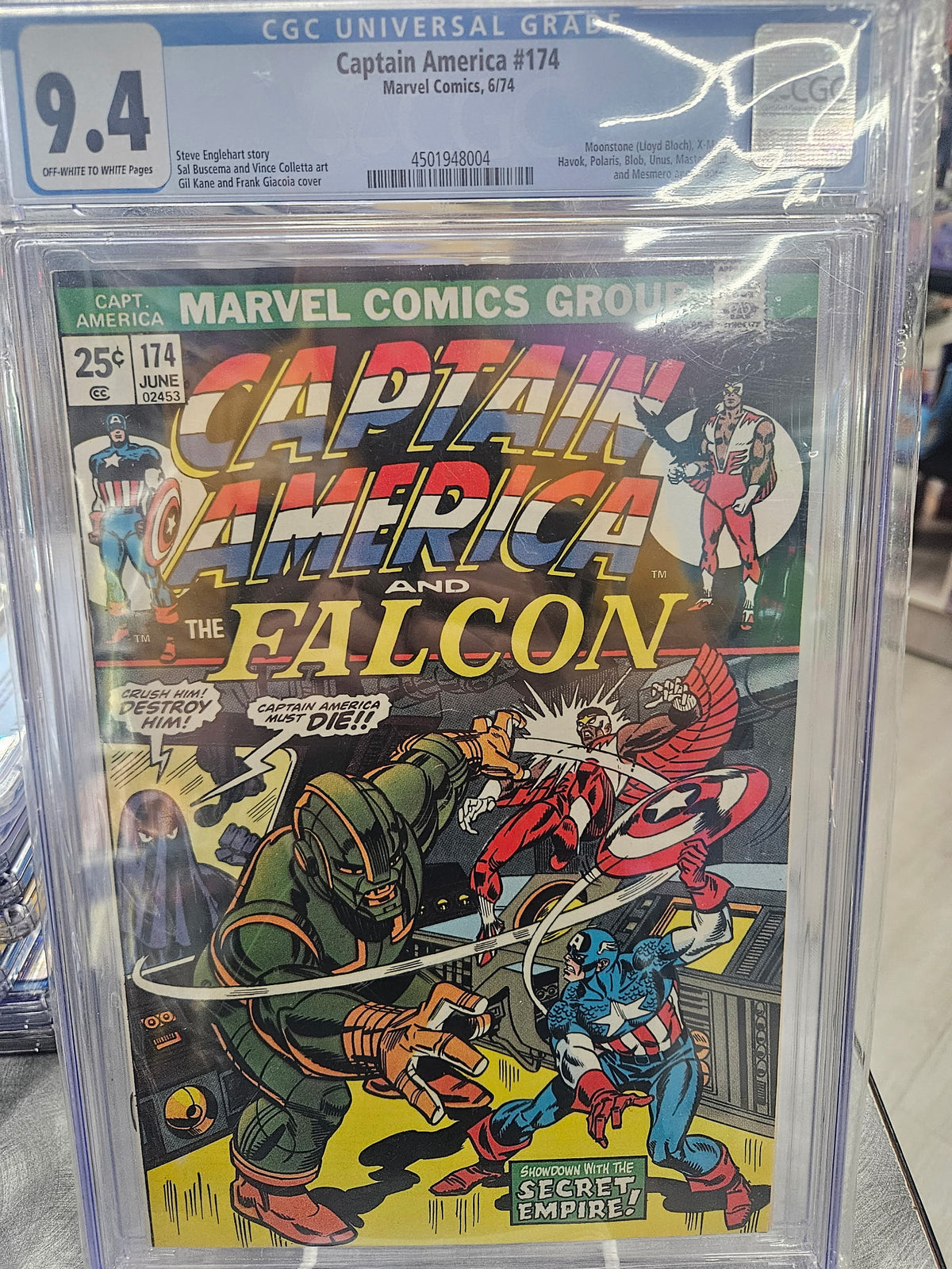 CGC 9.4 Captain America #174
