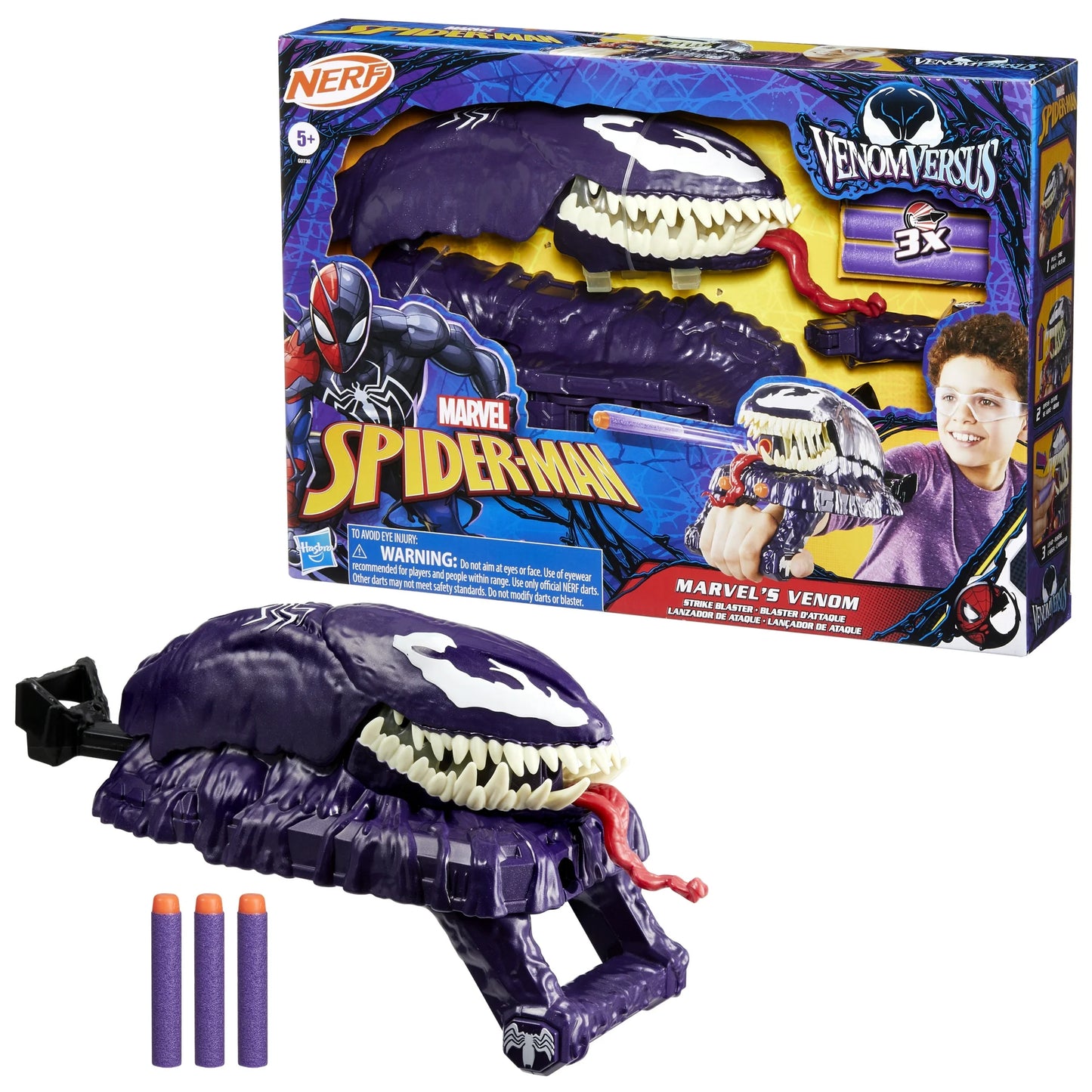 Marvel Spider-Man VenomVersus Marvel's Venom Strike Blaster