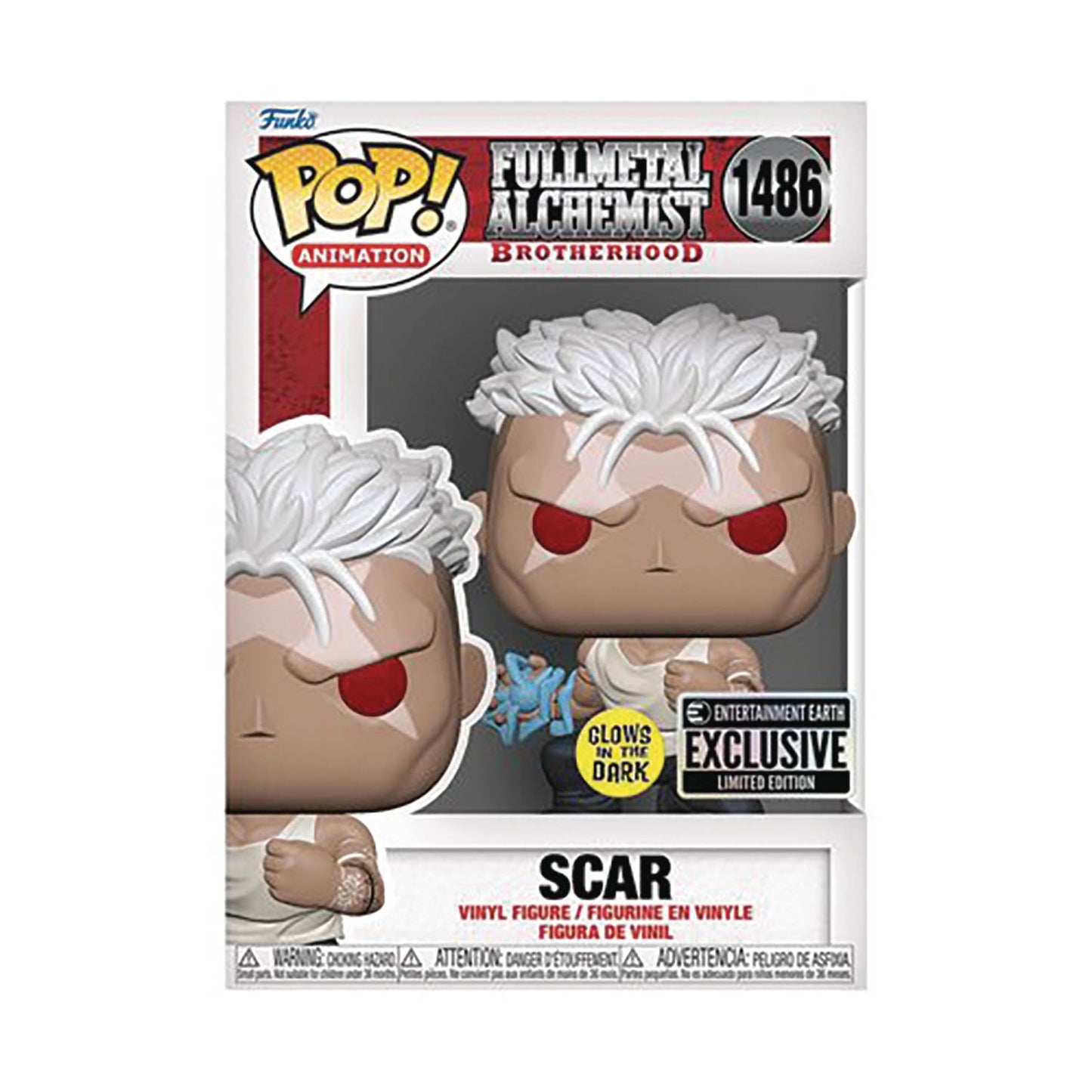 Funko Pop! Animation: Full Metal Alchemist Brotherhood: Scar #1486 - EE Exclusive - GITD