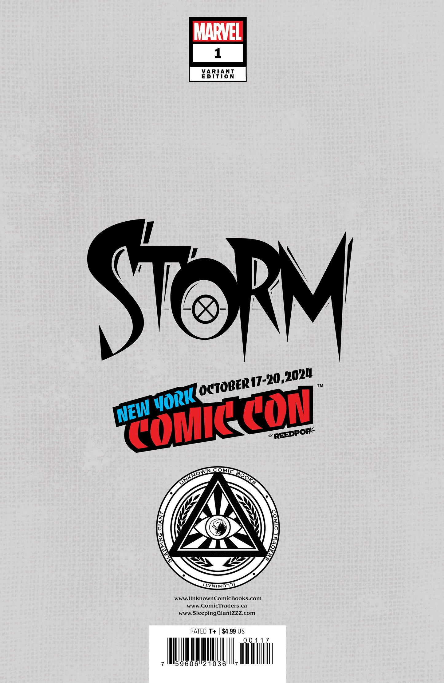 [Foil] Storm #1 Unknown Comics David Nakayama Exclusive Virgin Nycc 2024 Var (10/23/2024)