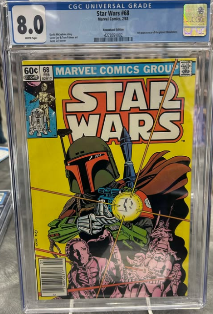 STAR WARS #68 1ST APP OF MANDALORE CGC 8.0