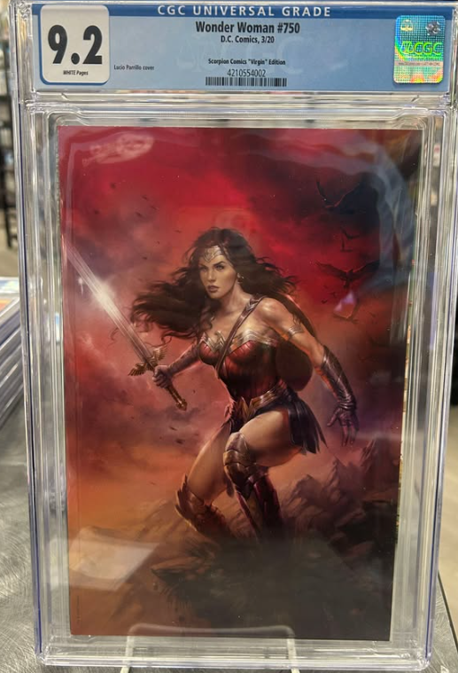 WONDER WOMAN 750 SCORPION VIRGIN CGC 9.2