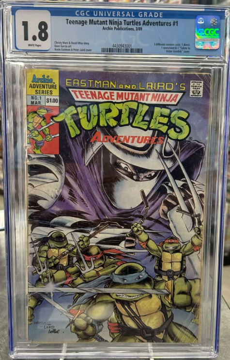 TMNT ADVENTURES #1 CGC 1.8