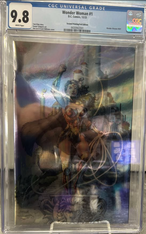 WONDERWOMAN 1 FOIL JIM LEE CGC 9.8