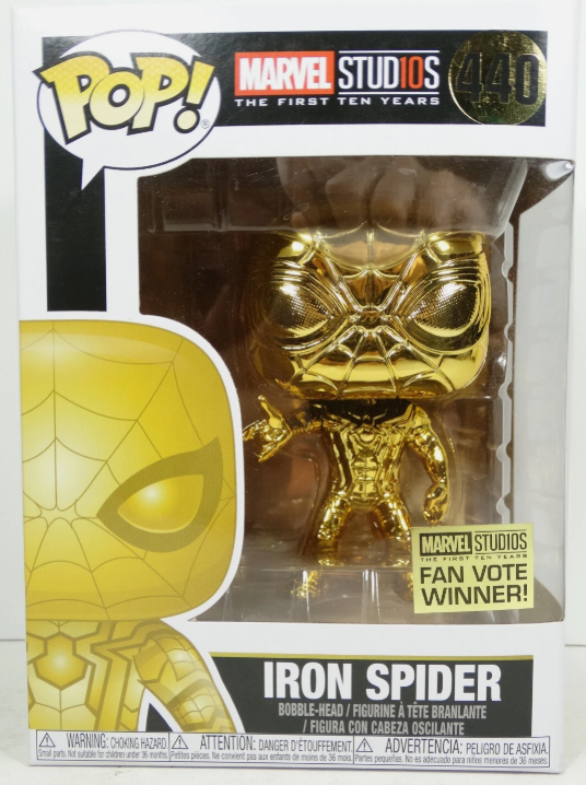 Funko Pop! Marvel: Iron Spider (Gold Chrome) #440