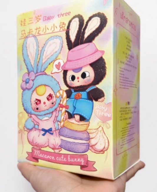 Baby three -Macaron rabbit stuffed blind box