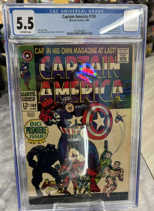 CGC 5.5 Captain America #100