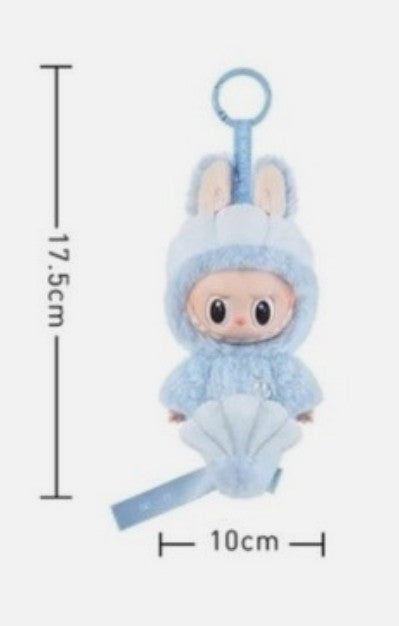 Popmart Labubu Hide and Seek Merbubu Plush Pendant Singapore Exclusive