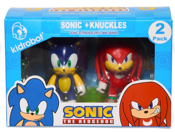 SONIC THE HEDGEHOG 3 IN VINYL FIGURES 2 PACK- SONIC & KNUCKLES