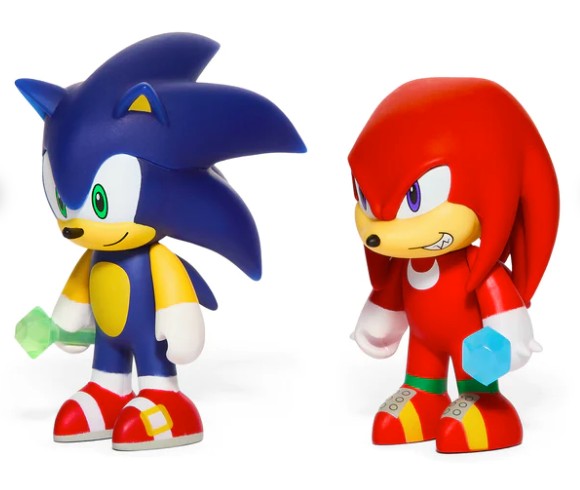SONIC THE HEDGEHOG 3 IN VINYL FIGURES 2 PACK- SONIC & KNUCKLES
