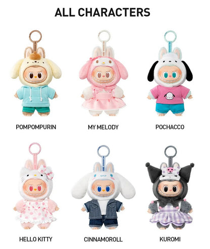 THE MONSTERS × Hello Kitty and Friends Series-Vinyl Plush Pendant Blind Box