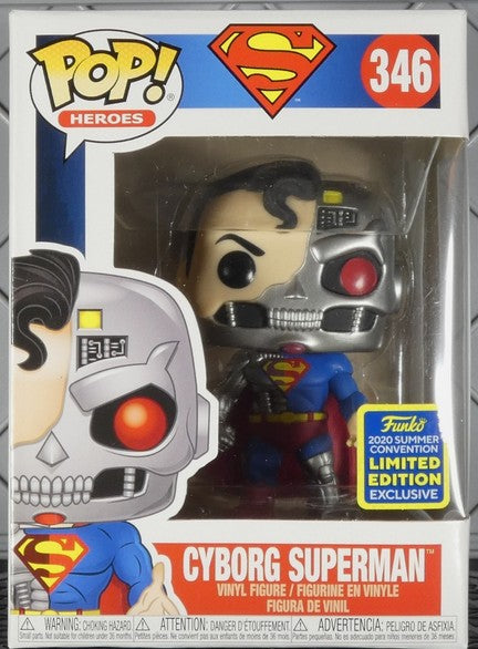 Funko Pop! Heroes: Cyborg Superman #346 2020 Summer Conventorn LTD Exclusive