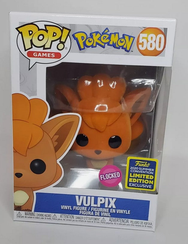 Funko Pop! Games: Pokemon - Vulpix #580 Flocked 2020 Sumer Convention Exclusive