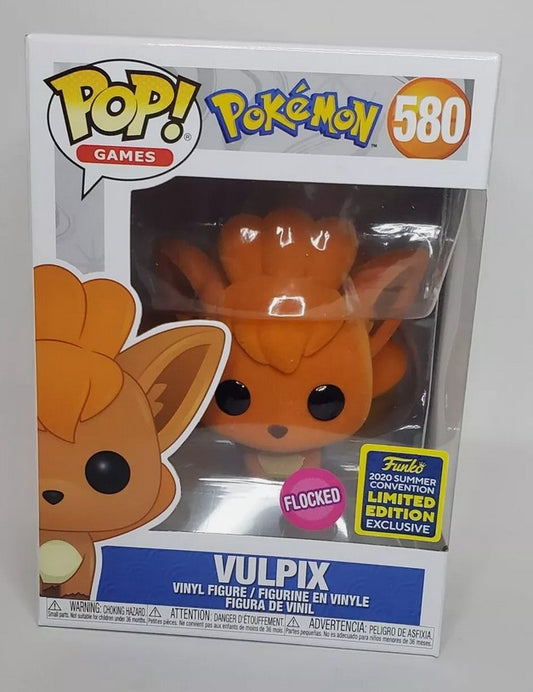 Funko Pop! Games: Pokemon - Vulpix #580 Flocked 2020 Sumer Convention Exclusive