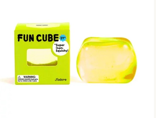 Fun Cube - Yellow | J'adore Fun Ice Cube Squish