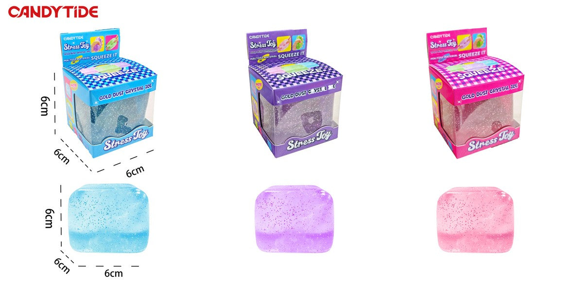 Candytide - Gold Dust Crystal Ice Cube - (random colors)