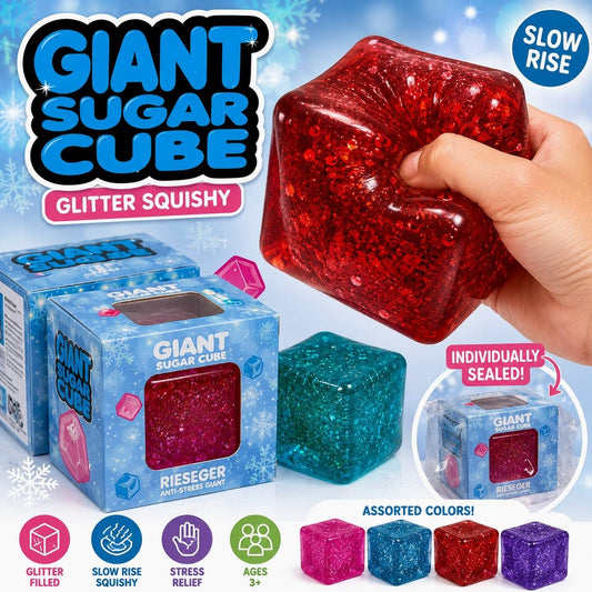 Giant Sugar Cube - Glitter Squishy