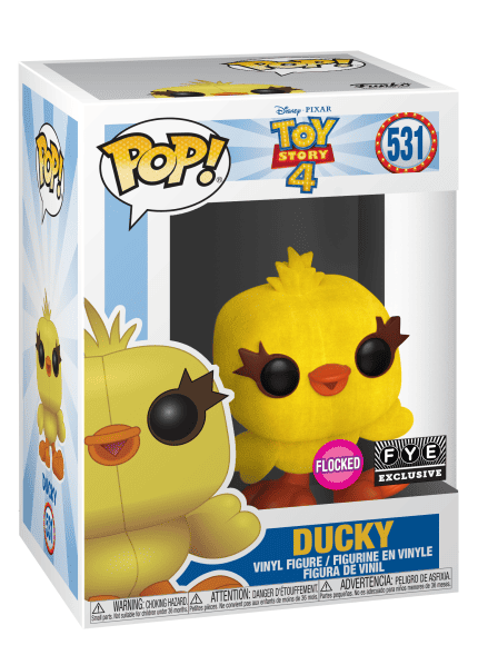 Funko Pop! Disney Toy Story 4: Ducky #531 - Flocked - FYE Exclusive