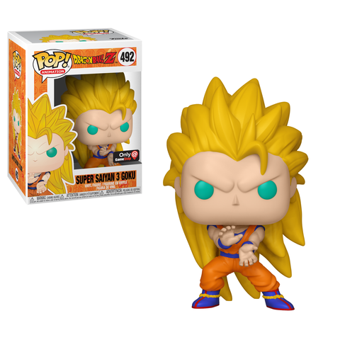 Funko Pop! Animation: Dragonball Z: Super Saiyan 3 goku #492 - Gamestop Exclusive