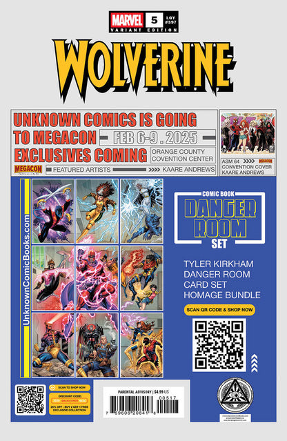 Wolverine #5 Unknown Comics Ejikure Exclusive Var (01/08/2025)