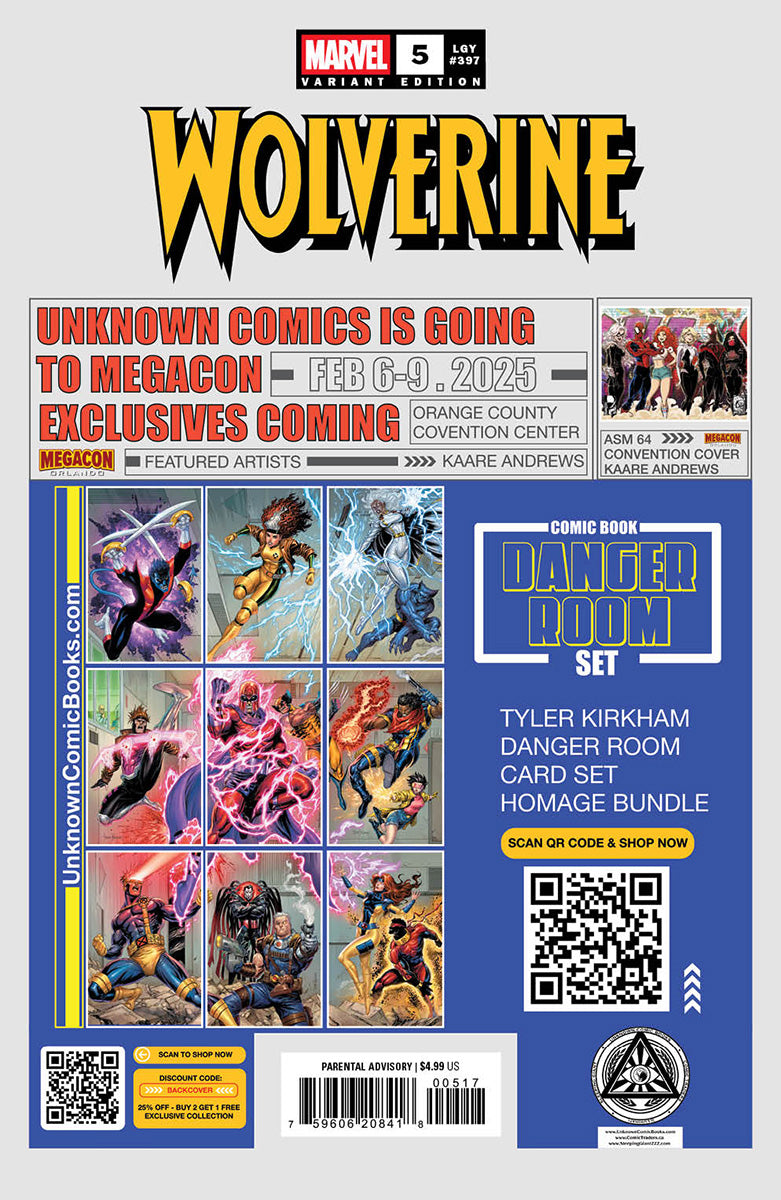 Wolverine #5 Unknown Comics Ejikure Exclusive Virgin Var (01/08/2025)