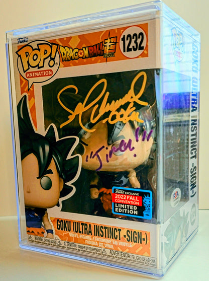 SIGNED - Funko Pop! Animation: DragonBall Super: goku (Ultra Instinct -Sign- #1232 - Signed PSA