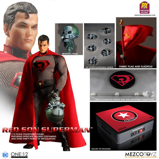 Red Son Superman Mezco one:12