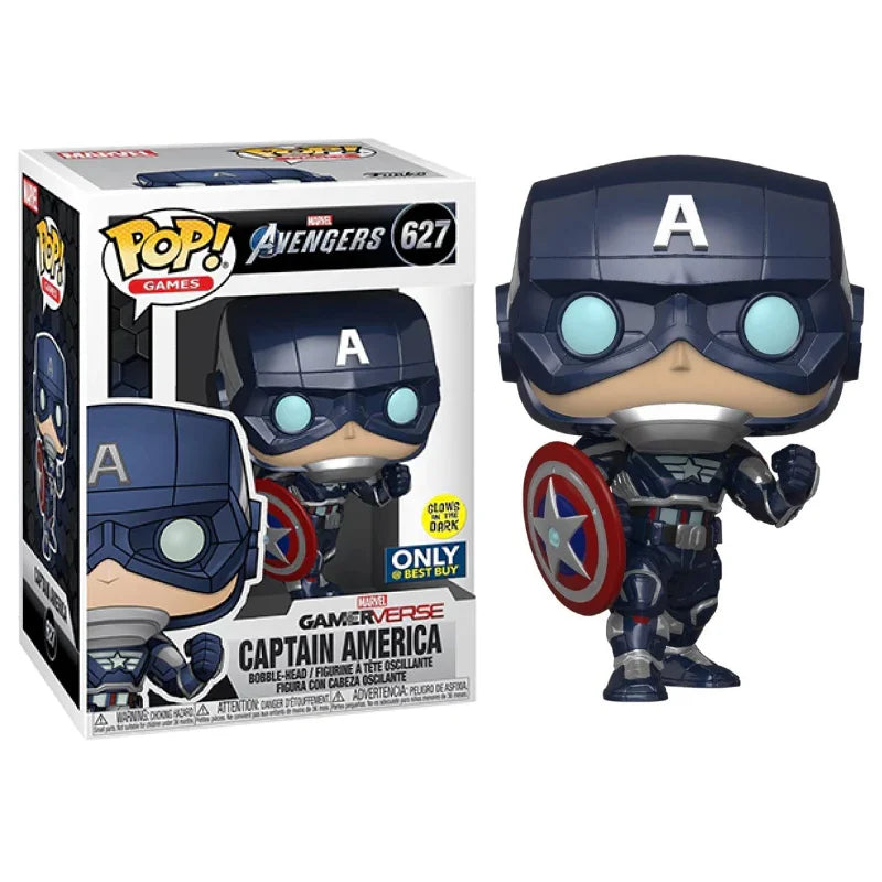 Funko Pop! Games: Avengers: Captain America #627 GITD Best Buy Exclusive