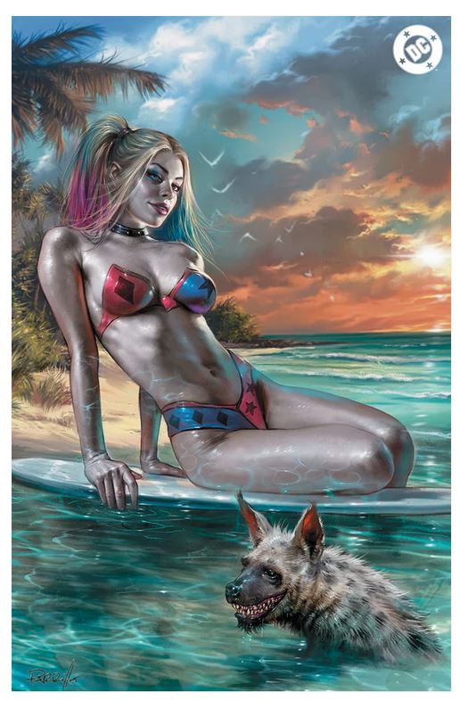 G’NORT’S SWIMSUIT #1 HARLEY QUINN LUCIO PARRILLO EXCLUSIVE VIRGIN LTD 500 + COA