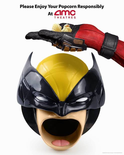 Wolverine Deadpool AMC Popcorn bucket & soda cup - Wolverine