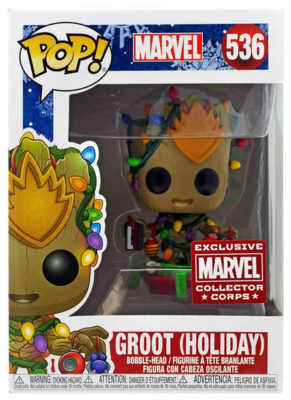 Funko POP! Marvel Groot Exclusive Vinyl Figure #536 [Holiday]