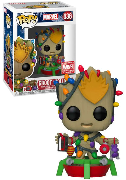Funko POP! Marvel Groot Exclusive Vinyl Figure #536 [Holiday]