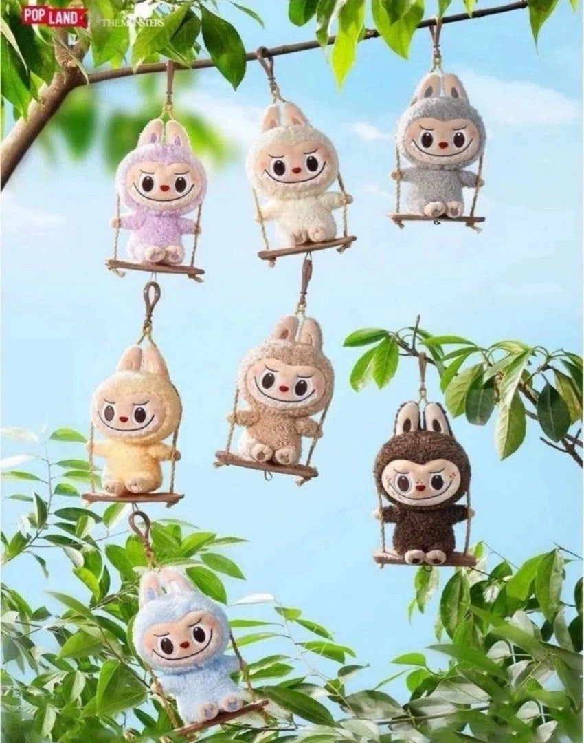 Labubu The Monsters Timber Workshop Playing on the Swing Plush Blind Box