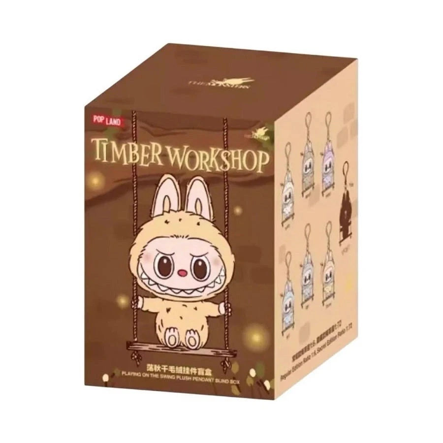 Labubu The Monsters Timber Workshop Playing on the Swing Plush Blind Box