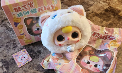 Baby three-Fortune cat zipper purse/ wallet blind box