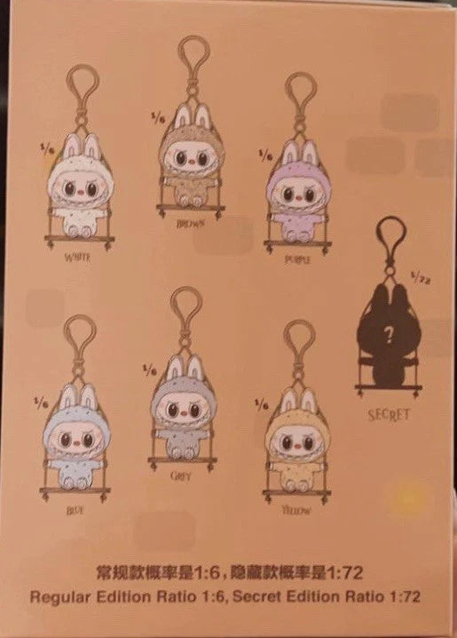 Labubu The Monsters Timber Workshop Playing on the Swing Plush Blind Box