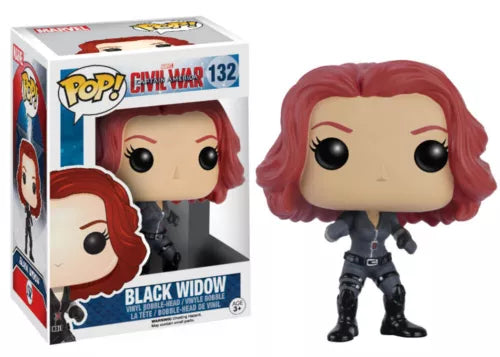 Funko Pop Captain America Civil War Black Widow #132 Figure