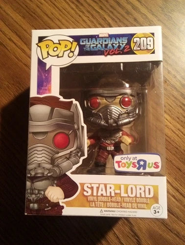 Funko Pop Star-Lord Guardians Of The Galaxy Vol 2 Toys R Us #209