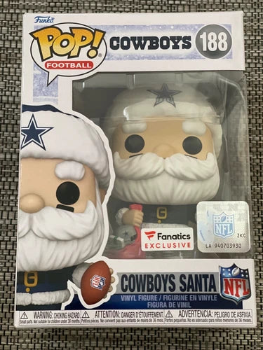 Funko pop NFL Dallas Cowboys Santa #188