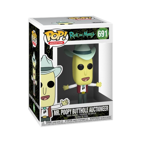 Funko Pop! Vinyl: Rick and Morty - Mr. Poopy Butthole Auctioneer #691