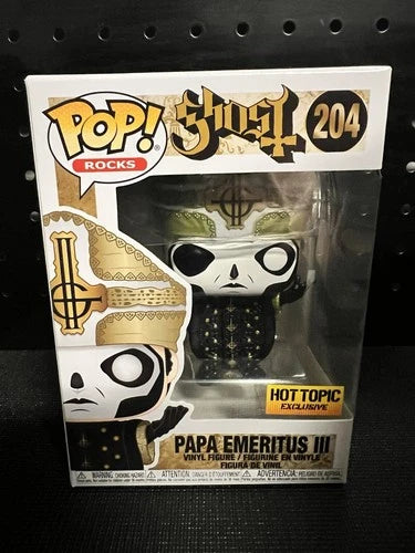 Funko Pop! Rocks: Papa Emeritus III (Metallic) - Hot Topic (Exclusive) #204