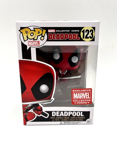 Funko POP Deadpool Leaping 123 Marvel Collector Corps
