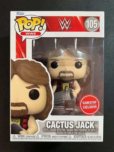Funko POP! WWE #105 - Cactus Jack w/ Pin GameStop Exclusive