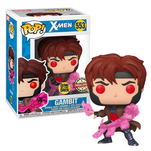 X-Men Gambit with Cards Translucent Glow Exclusive Pop! Vinyl Figure #553