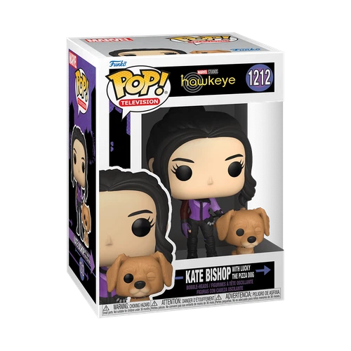 Funko POP! Marvel Studios Hawkeye Vinyl Figure - KATE BISHOP w/ Lucky Dog #1212