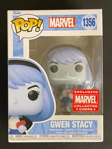 Funko Pop! Gwen Stacy #1356 Spider-Man Blue Marvel Collector Corps