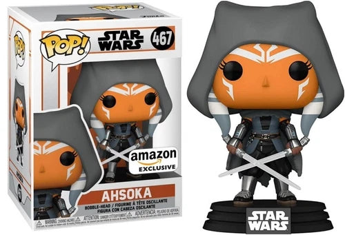 Funko Pop! Star Wars: The Mandalorian Hooded Ahsoka Amazon Exclusive #467