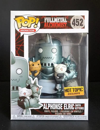 Funko Pop! Fullmetal Alchemist Alphonse Elric with Kittens Hot Topic #452