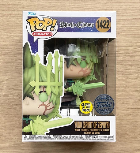 Funko Pop Black Clover Yuno Spirit Of Zephyr GITD #1422